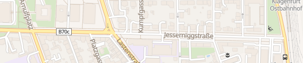 Karte Jesserniggstraße Klagenfurt am Wörthersee