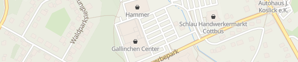 Karte Gallinchen-Center Cottbus