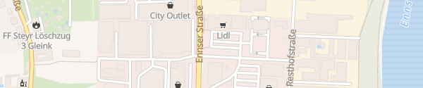 Karte Lidl Ennser Straße Steyr