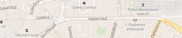 Karte Hybernská 8 Praha