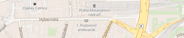 Karte Hybernská 26 Praha