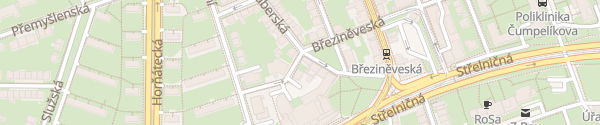 Karte Březiněveská lampa 1 Praha