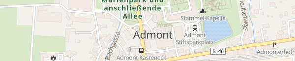 Karte Stift Admont-Innenhof Admont