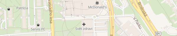 Karte Westfield Chodov Roter Parkbereich Praha