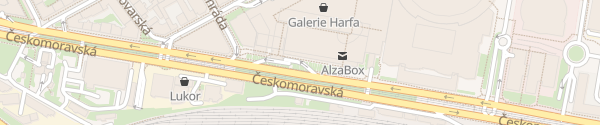 Karte Galerie Harfa Praha