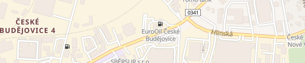 Karte EuroOil České Budějovice