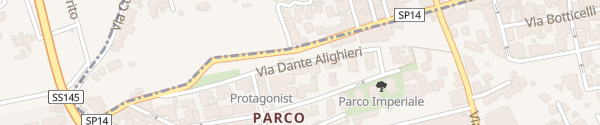 Karte Via Dante Alighieri Gragagno