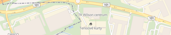 Karte Wilson tenis centrum Modletice