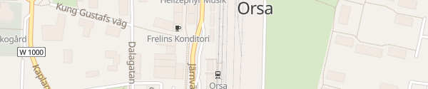 Karte Bahnhof Orsa
