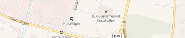 Karte Supercharger ICA Supermarket Orsa