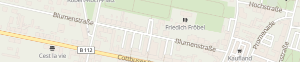 Karte Blumenstraße Forst (Lausitz)