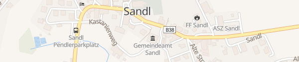 Karte Gemeindeamt Sandl