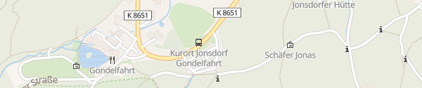 Karte Parkplatz Gondelfahrt / Waldbühne Jonsdorf