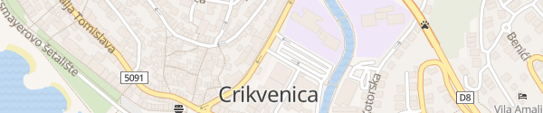 Karte Vinodolska ulica Crikvenica