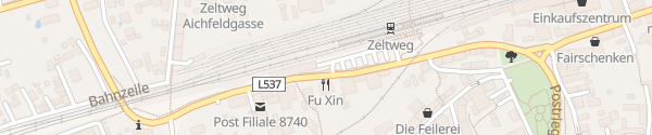 Karte Bahnhof Zeltweg