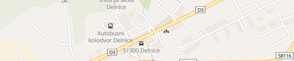 Karte Lujzijana ulica Delnice