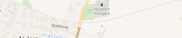 Karte Cykel opladning og offentlig toilet Nylars Kirke Aakirkeby