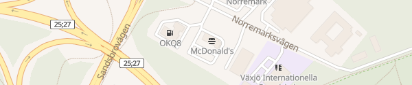 Karte McDonald's Växjö