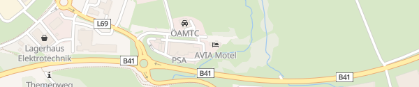 Karte AVIA Motel Gmünd