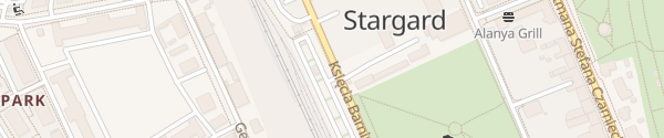 Karte Park & Ride Stacja kolejowa Stargard