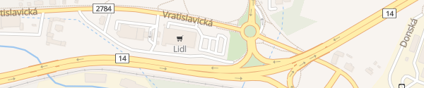 Karte Lidl Vratislavická Liberec