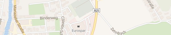 Karte Schnelllader Einkaufspark Ötscherland / Eurospar Purgstall an der Erlauf