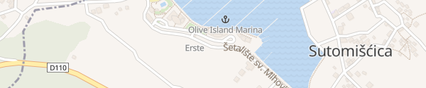 Karte Olive Island Marina Ugljan