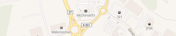 Karte McDonald's Ronneby