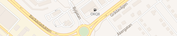 Karte OKQ8 Bygatan Borlänge