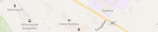 Karte Hotel Nordica Strömsund