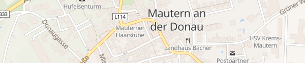 Karte E-Bike Ladestation Rathaus Mautern an der Donau