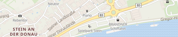 Karte Parkplatz Steiner Donaulände Krems
