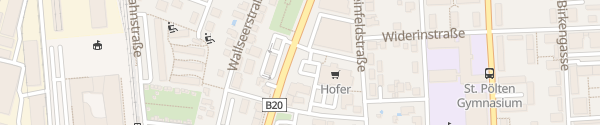 Karte Hofer Mariazeller Straße St. Pölten