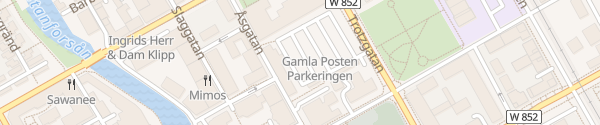 Karte Postenparkeringen Falun