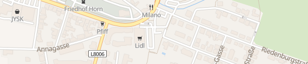 Karte Parkplatz zwischen Avanti und Lidl Horn