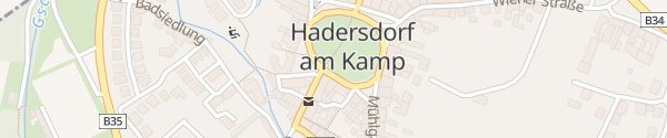 Karte Hauptplatz Hadersdorf am Kamp
