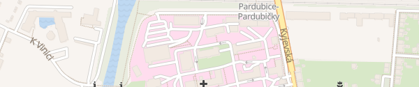 Karte Nemocnice Pardubice