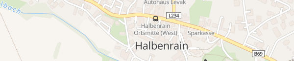 Karte Raiffeisenbank Halbenrain-Tieschen Halbenrain