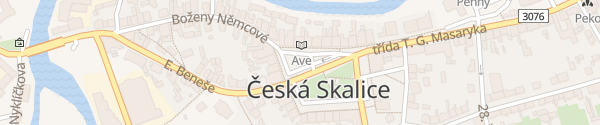 Karte Husovo náměstí Česká Skalice