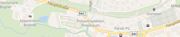 Karte Bahnhof Dürrwien Pressbaum