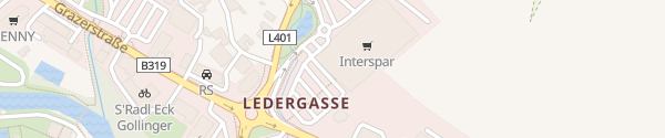 Karte E-Bike Ladesäule Interspar Fürstenfeld