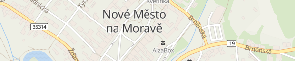 Karte Vratislavovo náměstí Nové Město na Moravě