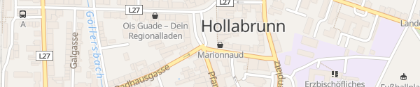 Karte Hauptplatz Hollabrunn
