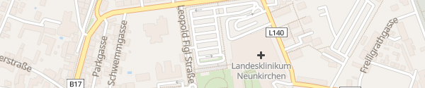 Karte Landesklinikum Neunkirchen