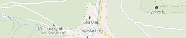 Karte Hotel Orlík Teplice nad Metují