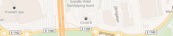 Karte Circle K Norrköping