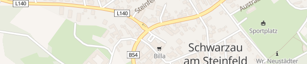Karte BILLA Schwarzau am Steinfeld