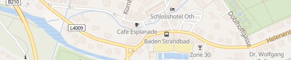 Karte Thermalstrandbad Baden