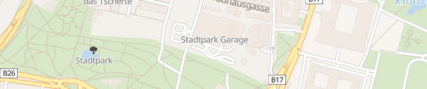 Karte Stadtpark Garage Wiener Neustadt
