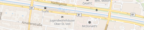 Karte City - Ober Sankt Veit Wien